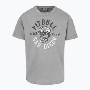 Herren Pitbull Shkull Logo-T-Shirt grau