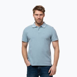 Herren Pitbull Washed Polo Shirt gewaschen blau