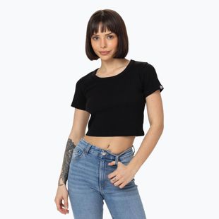 Pitbull Cropped Damen-T-Shirt schwarz