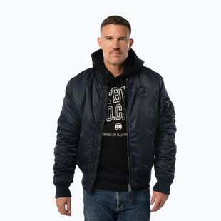 Herrenjacke Pitbull Hacket Washed Bomber dark navy