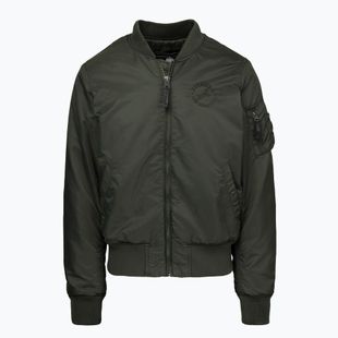 Herrenjacke Pitbull Hacket Washed Bomber dark green