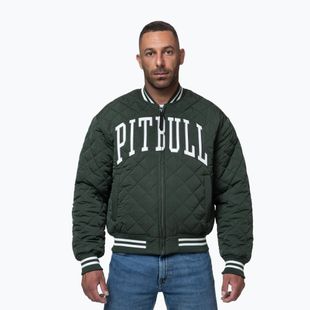 Herrenjacke Pitbull Jupiter Padded Baseball dark green