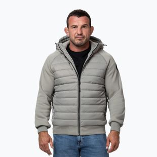 Herrenjacke Pitbull Palomar Padded Hooded Hybrid dusty salvia