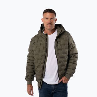 Herren-Winterjacke Pitbull Fisk Quilted Hooded olive