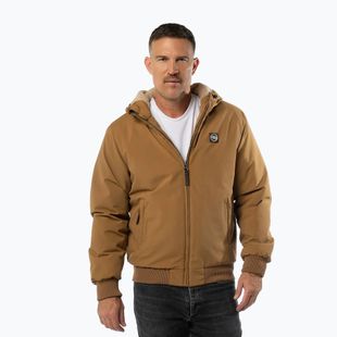 Herren-Winterjacke Pitbull Elkwood 3 Sherpa Hooded honey yellow