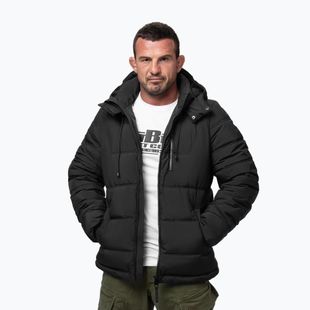 Herren Winterjacke Pitbull Piedmont Quilted Hooded black