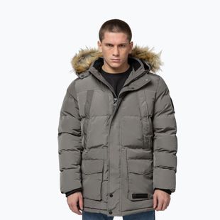 Herren-Winterjacke Pitbull Forest Hooded Parka taupe