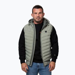 Herrenweste Pitbull Naylor Padded Hooded dusty salvia