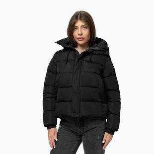 Damen-Winterjacke Pitbull Amalia, gepolstert, mit Kapuze black