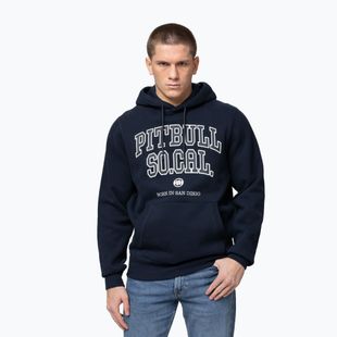 Herren Hoodie Pitbull So Cal Hooded dark navy/red