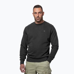 Herren-Sweatshirt Pitbull Hackett Crewneck washed dark graphite