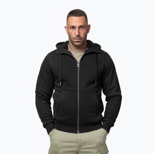 Herren Hoodie Pitbull Ruffin Detroit Hooded Zip black/black