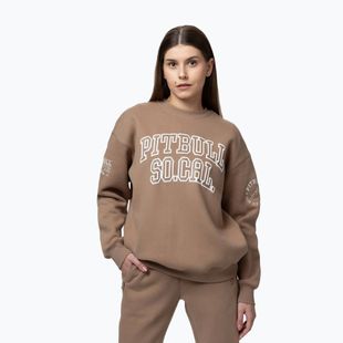 Damen-Sweatshirt Pitbull Crewneck Fiora chocolate mousse