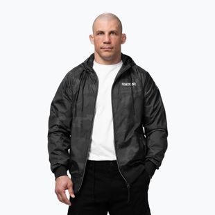 Herrenjacke Pitbull Athletic Logo Nylon Hooded black