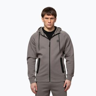 Herrenpullover Pitbull Dogwood Hooded Zip Sweatshirt taupe