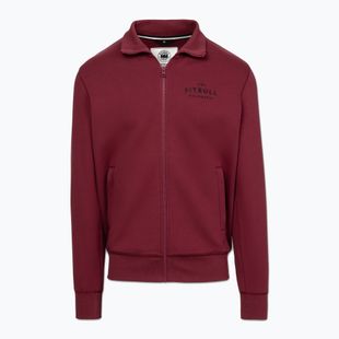 Herrenpullover Pitbull Sampson Zip burgundy