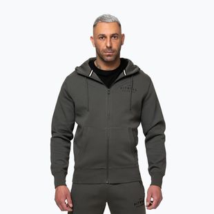 Herrenpullover Pitbull Sampson Hooded Zip Sweatshirt grey/green