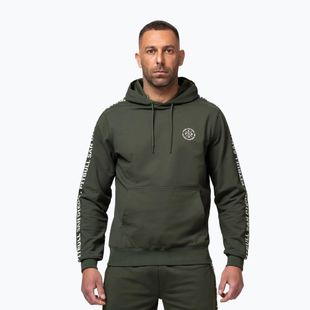 Herrenpullover Pitbull Tape Parker Hooded old green