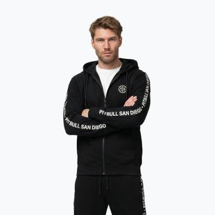 Herrenpullover Pitbull Tape Parker Hooded Zip black