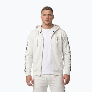 Herrenpullover Pitbull Tape Parker Hooded Zip off white