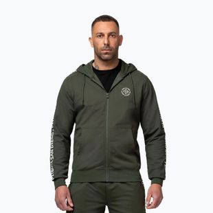 Herrenpullover Pitbull Tape Parker Hooded Zip old green