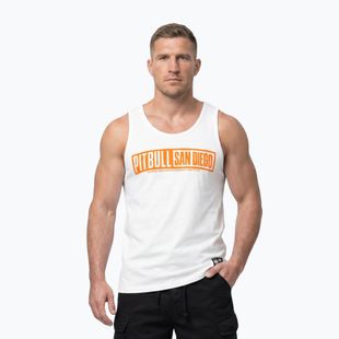 Herren-Shirt Pitbull Eighty Nine Dog Tank Top white