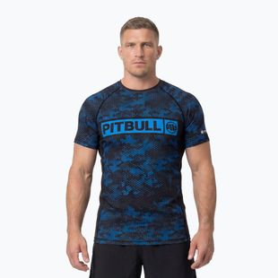 Herren-Rashguard Pitbull Hex Camo Hilltop Rashguard blue