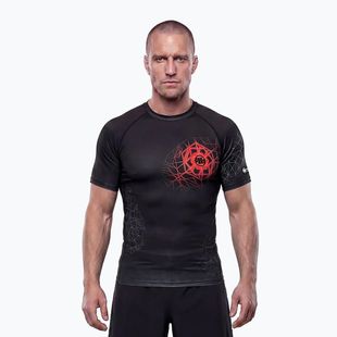 Herren-Rashguard Pitbull Ray Rashguard fluo/red