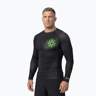 Rashguard Langarmshirt für Herren Pitbull Ray Rashguard fluo green