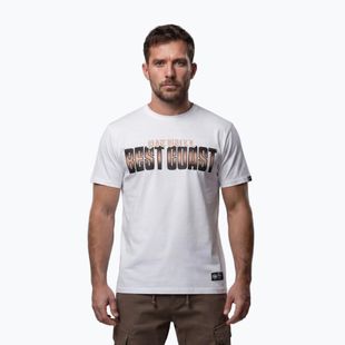 Herren-Shirt Pitbull Best Coast white
