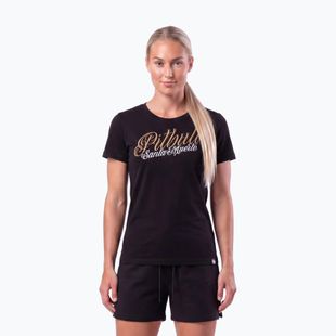 Damen-T-Shirt Pitbull Santa Muerte black