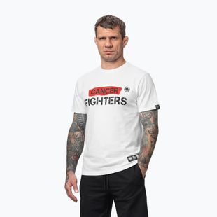 Herren-Shirt Pitbull Cancer Fighters white