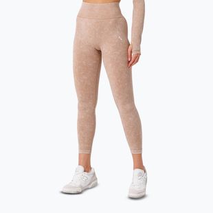 Damen Trainingsleggings Carpatree Yasmine Seamless beige stone wash