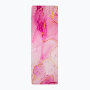 Yoga-/Fitnessmatte FORCEBAND Gold 4 mm rosa/gold