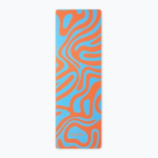 Yoga-/Fitnessmatte FORCEBAND Abstract Orange 4 mm orange/blau