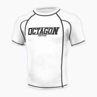 Octagon Premium Fight Wear Herren Rashguard weiß