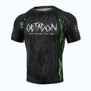 Herren Octagon Premium Spiderskull schwarz/multicolour Rashguard