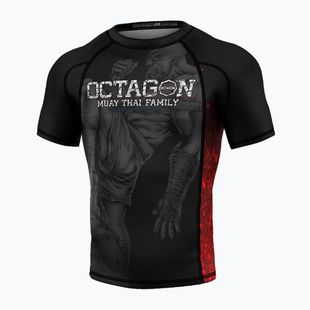 Herren Octagon Premium Muay Thai Family schwarz/mehrfarbig Rashguard