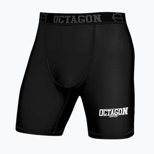 Octagon Fight Wear Herren Kompressionsshorts schwarz/weiß