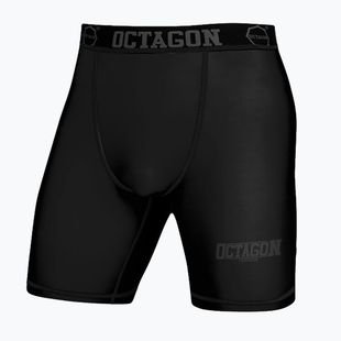 Octagon Fight Wear Herren Kompressionsshorts schwarz