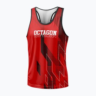 Herren-Tanktop Octagon Diamond rot
