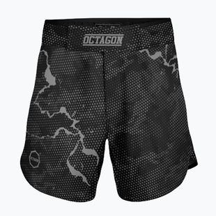 Herren Octagon Marble Camo MMA Trainingsshorts camo grau