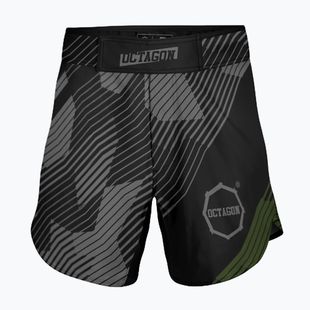 Octagon Broken Line MMA Herren Trainingsshorts schwarz