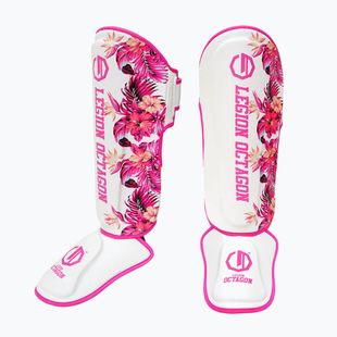 Schienbeinprotektoren Octagon Legion Flower white/pink