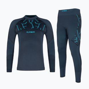 Kinder-Thermowäsche-Set Alpinus Tactical Gausdal graphit/blau