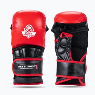 DBX BUSHIDO MMA Premium Grappling-Handschuhe schwarz/rot