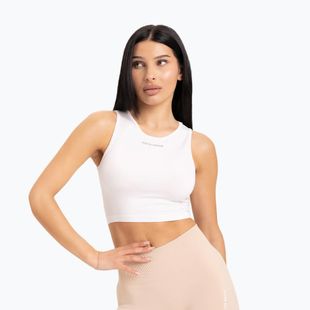 Damen-Workout-Top Gym Glamour Tied Weiß 441