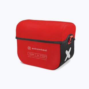 Fahrradtasche für Lenkrad Extrawheel Handy 5L schwarz-rot E157