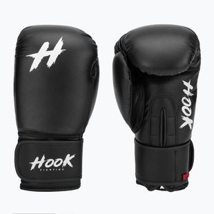 HOOK FIGHTING Ready to Fight Leder Boxhandschuhe schwarz