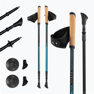 Nordic-Walking-Stöcke KADVA Luna verstellbar blau